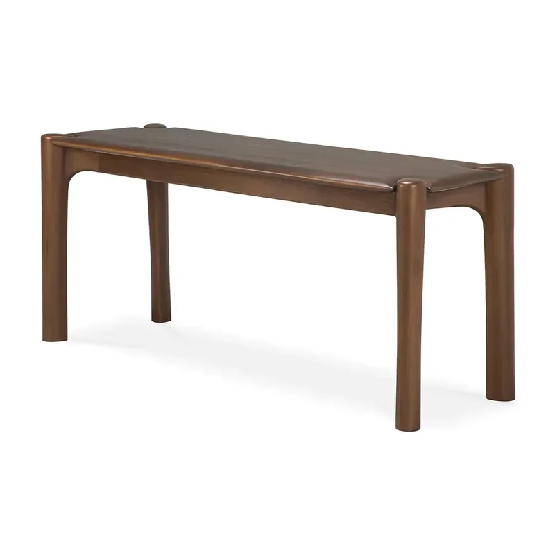 Beställ nu PI Bänk 35x126 cm Brunlackad teak